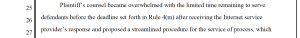 J. Alsup denies subpoenas in 3:15-cv-06075-WHA and others